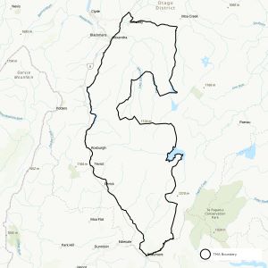 Map showing boundaries of the Clutha Buffer TMA.