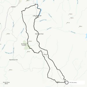 Map showing boundaries of the Roxburgh TMA